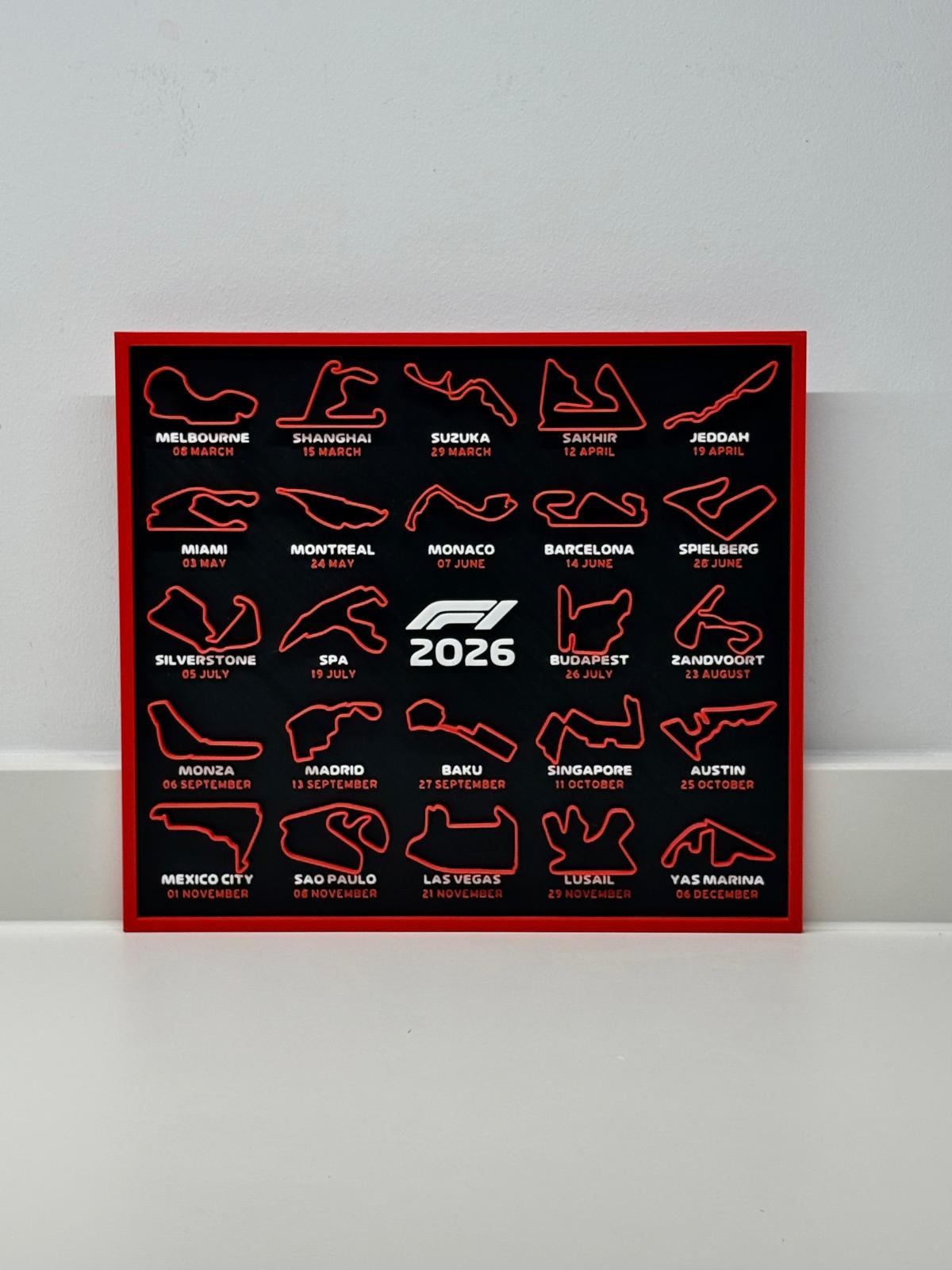 2026 F1 Calendar