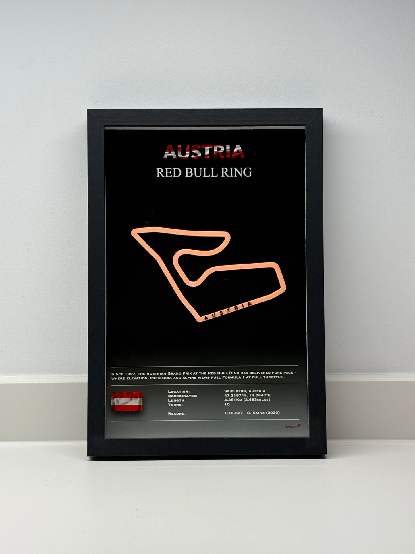 F1 Racetracks Framed