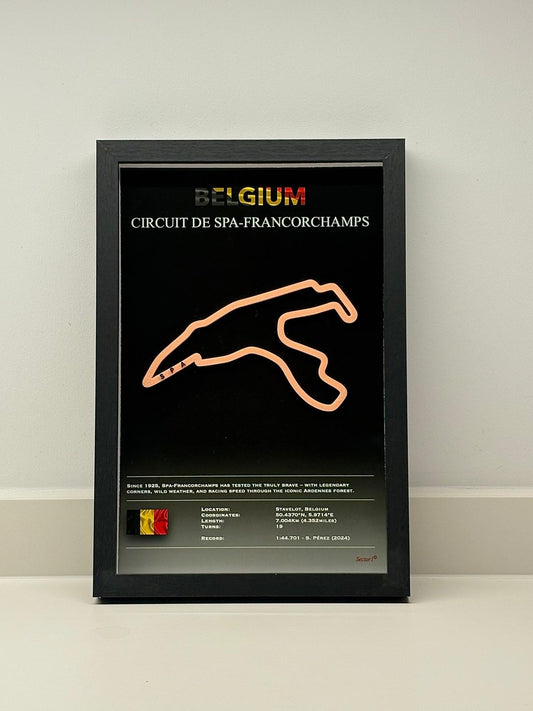 F1 Racetracks Framed